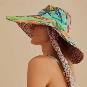 New Farm Rio Heart Ivy Pink Hat Winter Chita Blue NWT FADED CHEETAH BEANIE – Live Abstract main image 4